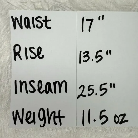 Joie Wide Leg 100% Linen Pants Large White Boho Elastic Waist Pull On Cropped - Picture 8 of 8